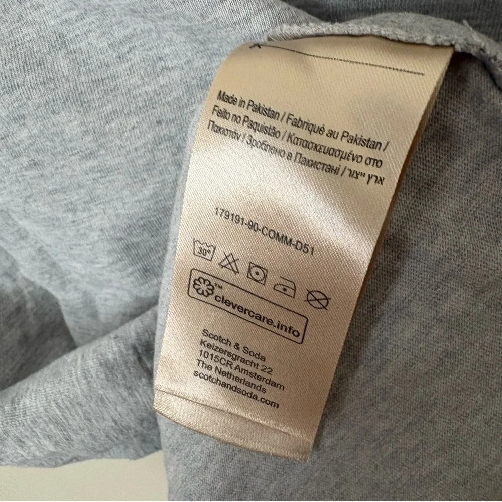 Scotch & Soda Light Gray Short Sleeve Tee - Picture 5 of 5